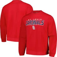 STITCHES Men's Stitches  Red St. Louis Cardinals Pullover Sweatshirt