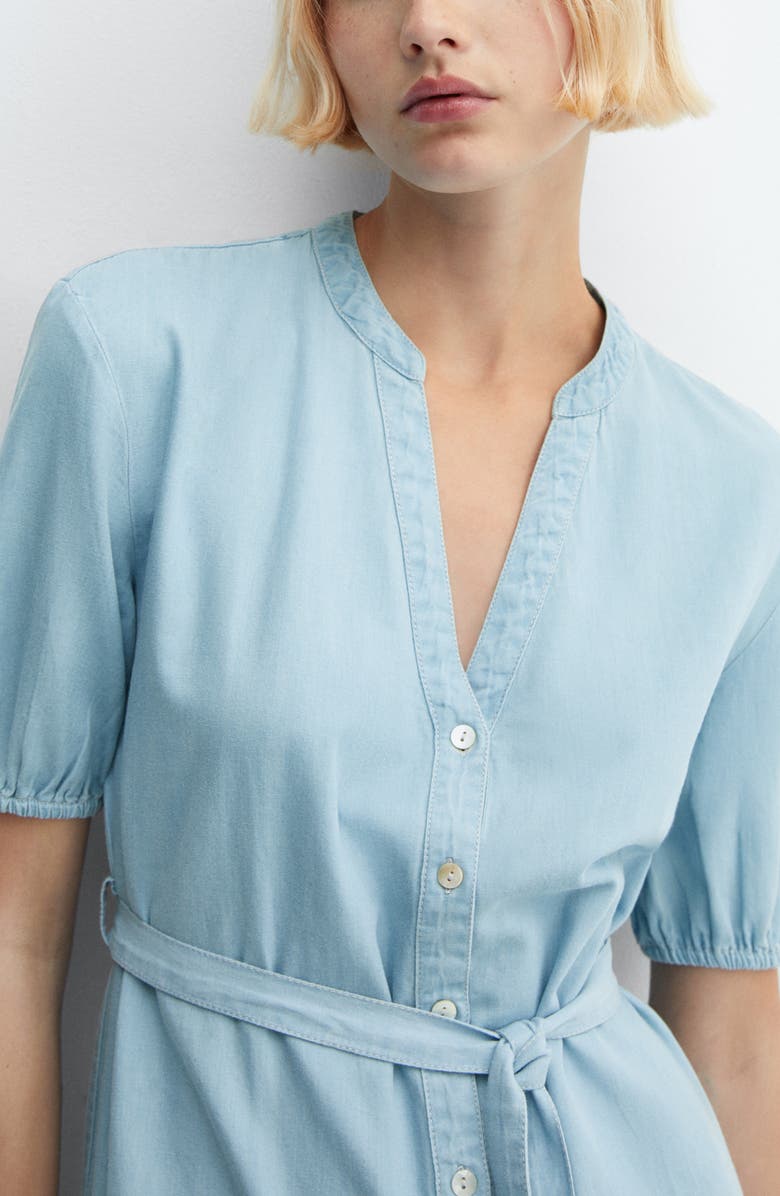 MANGO Denim Minidress, Alternate, color,