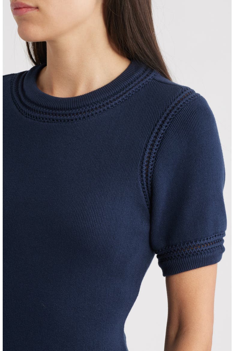 Morisette Organic Cotton Knit Midi Dress, Alternate, color, MIDNIGHT BLUE