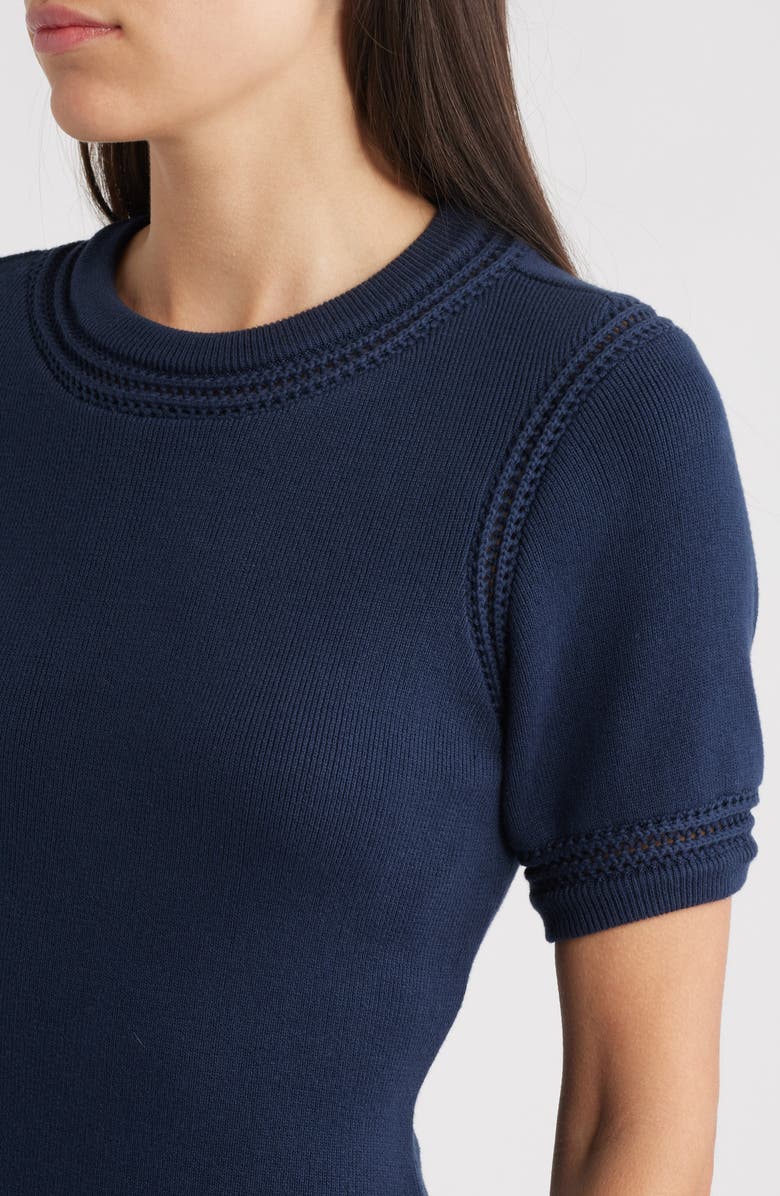 Cleobella Morisette Organic Cotton Knit Midi Dress, Alternate, color, Midnight Blue