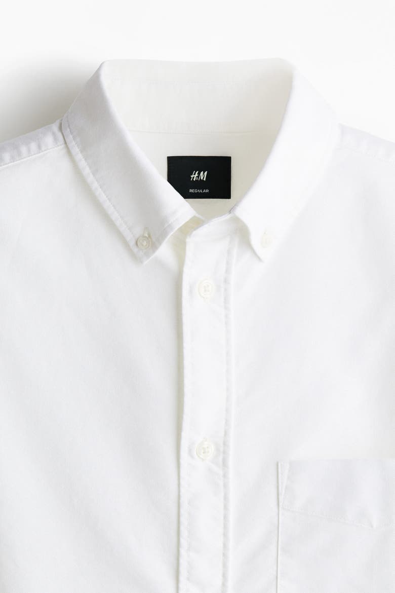 Regular Fit Oxford Shirt, Alternate, color, White