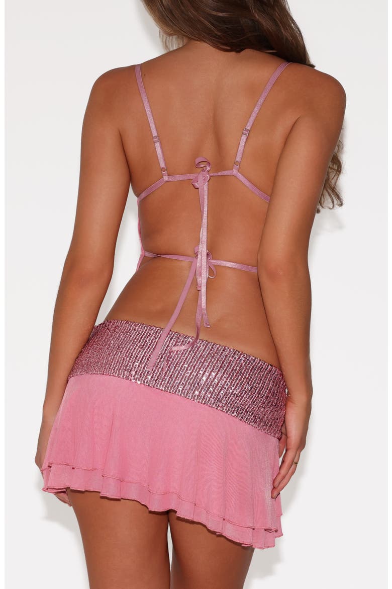 Syla Sequin Cami, Alternate, color, ROSE