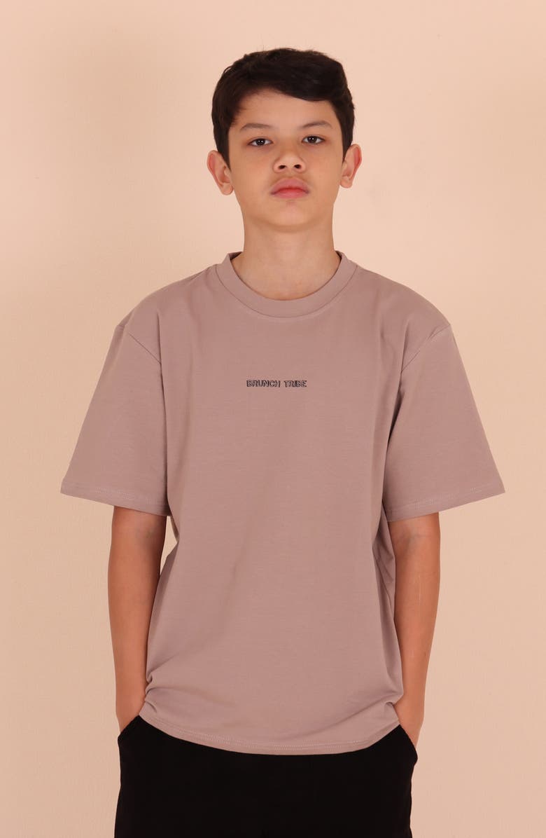 TINY TRIBE Kids' Brunch Tribe Graphic T-Shirt, Alternate, color, Clay