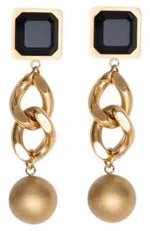 st. Moran Geo Street Onyx Drop Earrings