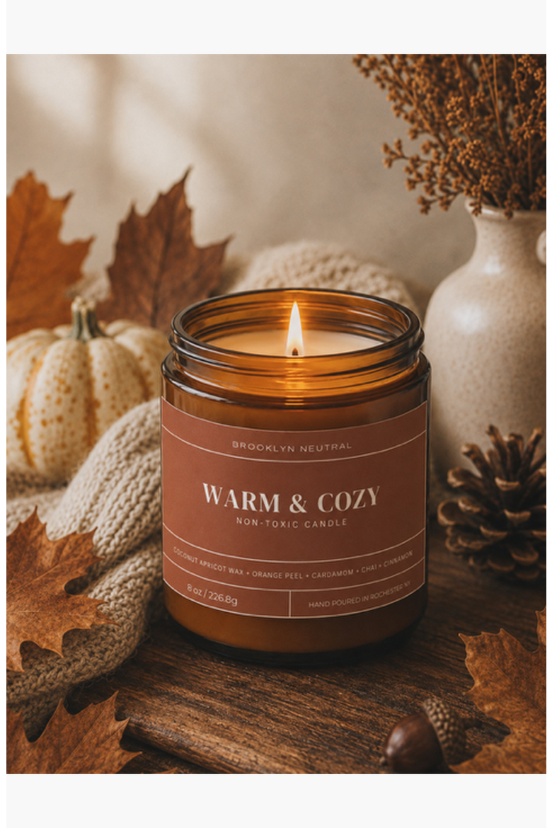 Warm and Cozy Candle, Alternate, color, Amber
