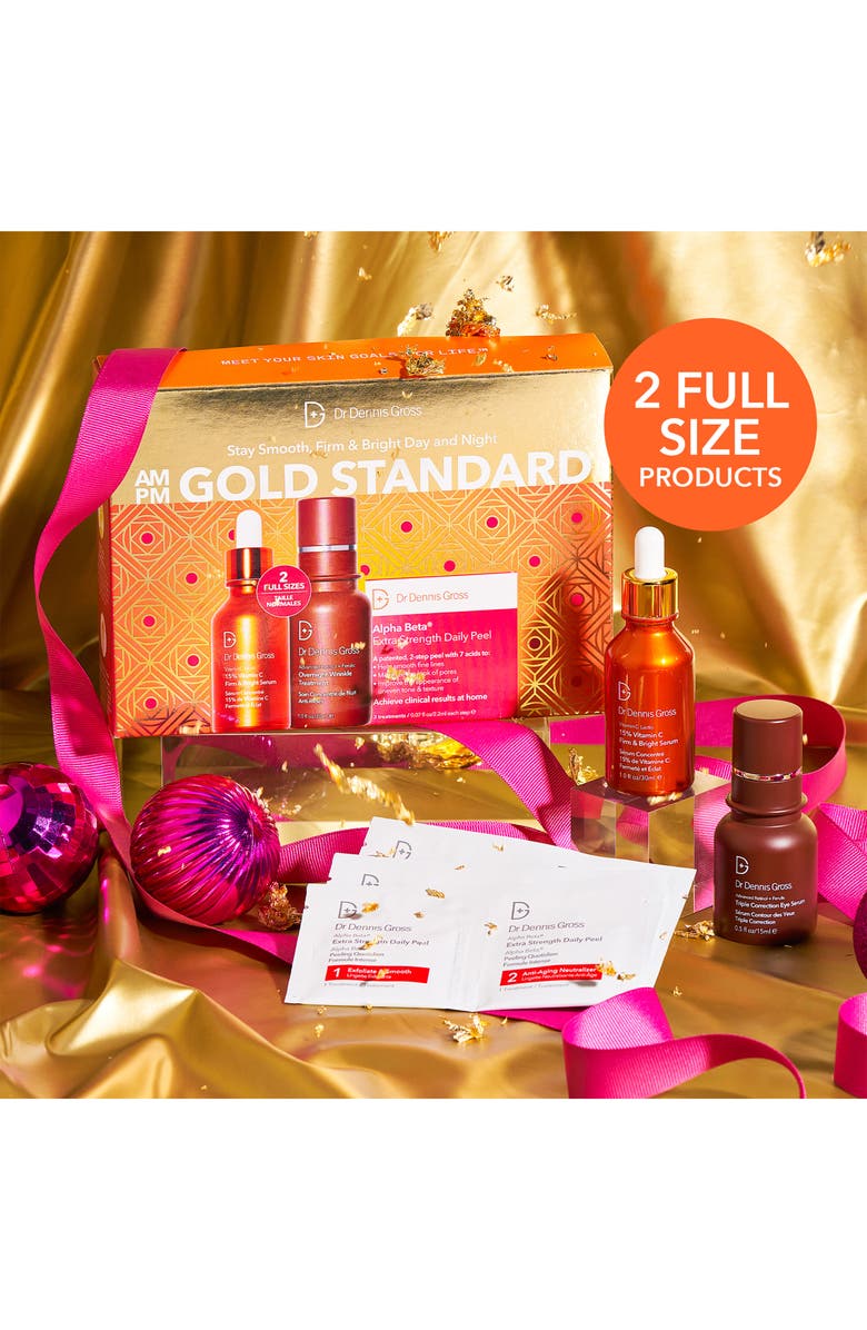 Dr. Dennis Gross Skincare AM/PM Gold Standard Kit (Limited Edition) USD $184 Value, Alternate, color, 