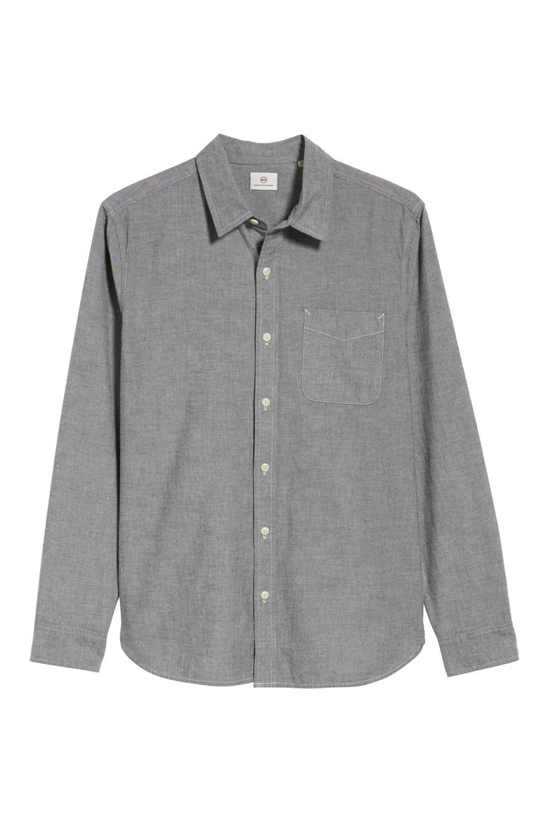 Colton Slim Fit Sport Shirt, Alternate, color, GRAY STONE