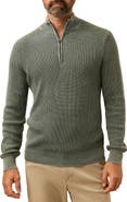 Faherty Sunwashed Quarter-Zip Sweater