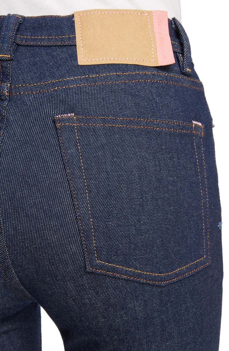 Acne Studios Peg High Waist Skinny Jeans, Alternate, color,