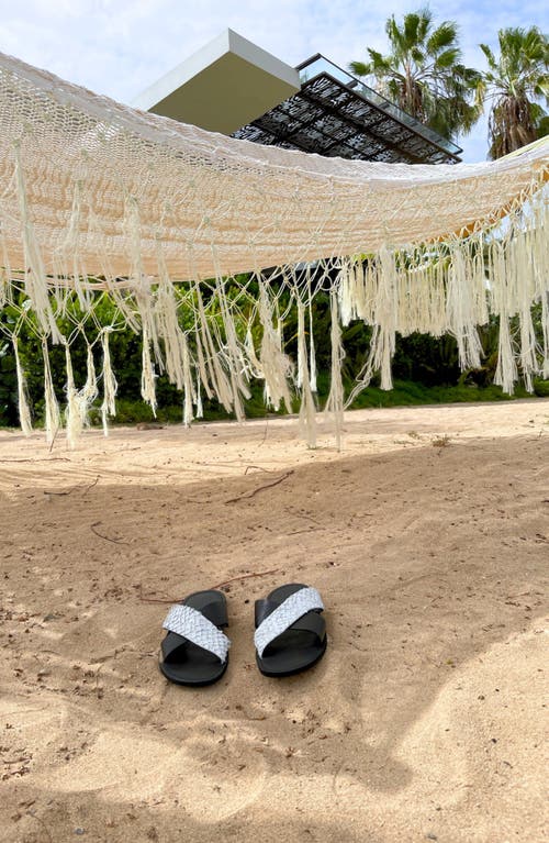 Sarep + Rose Pike Leather Sandal In Black