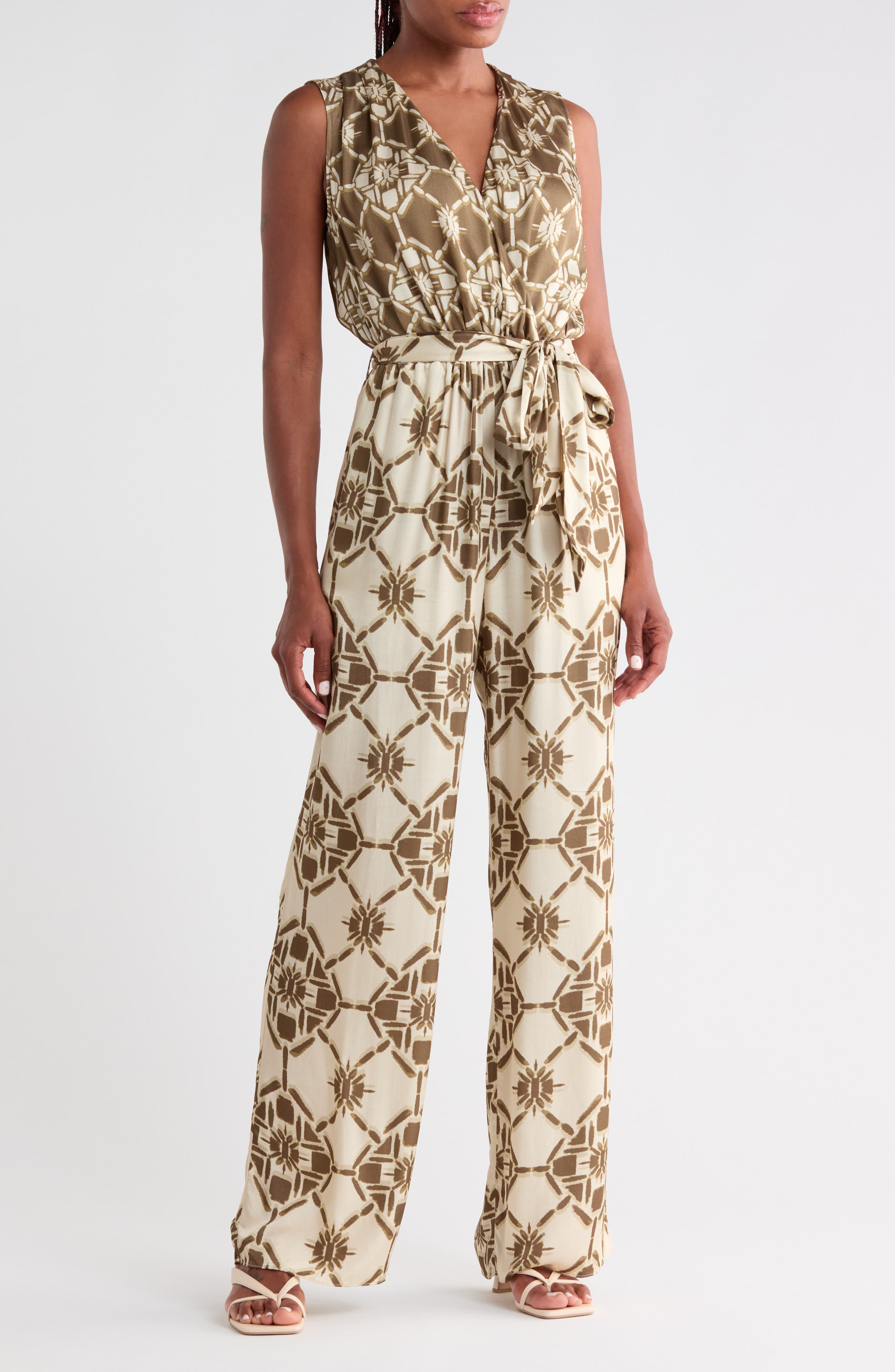 Noelia Printed Wide Leg Jumpsuit