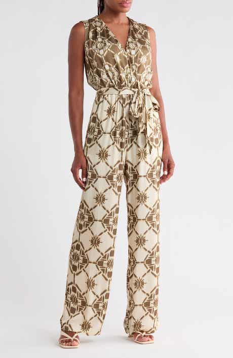Noelia Printed Wide Leg Jumpsuit