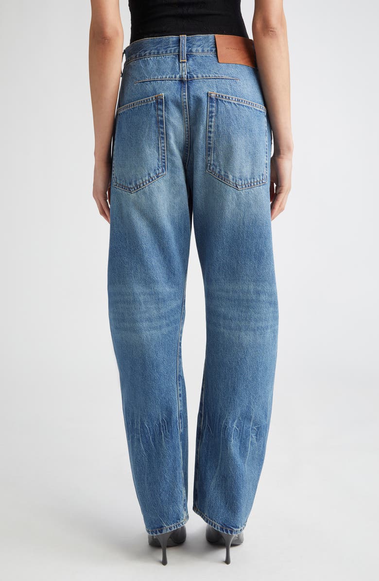 Victoria Beckham Twisted Slouch Jeans, Alternate, color,