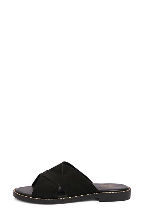 Saint G Blossom Slide Sandal In Black