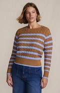 Lands' End Plus Size Drifter Modern Cable Crew Sweater