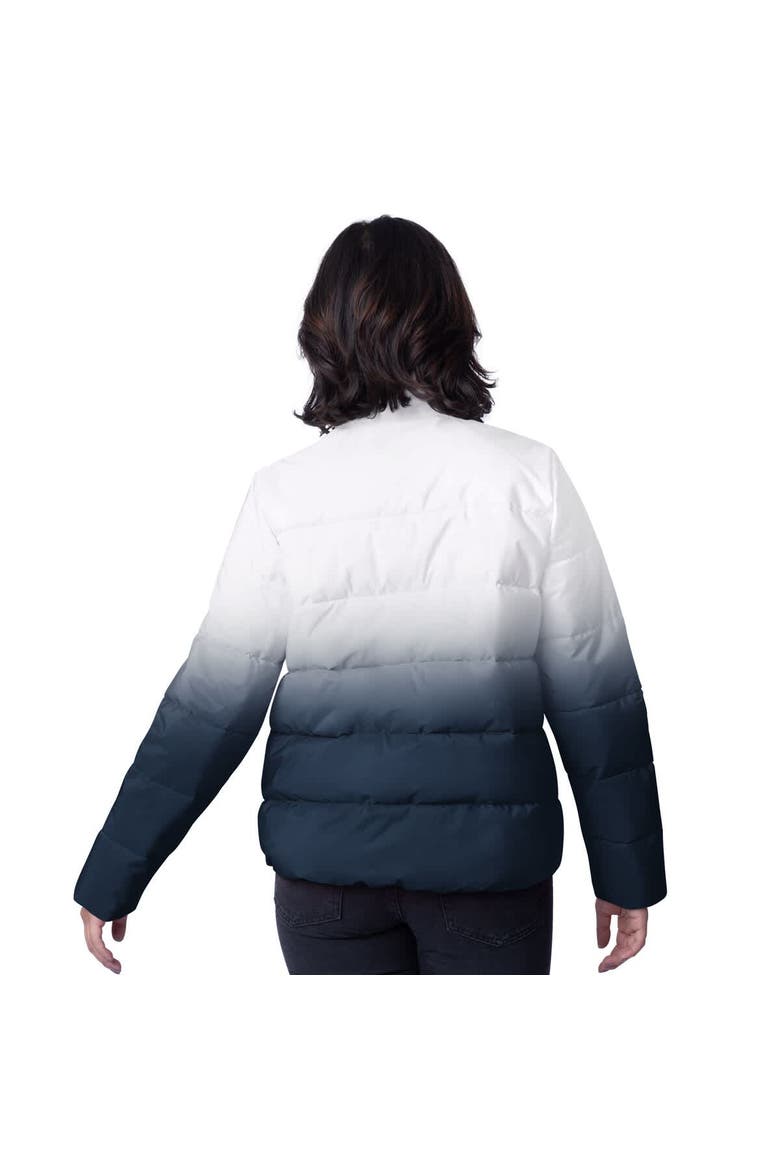 Women's G-III 4Her by Carl Banks  White Dallas Cowboys Overtime Ombre Full-Zip Puffer Jacket, Alternate, color, White