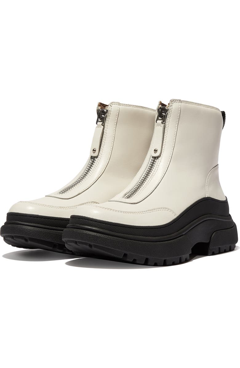 FitFlop Wylder Front Zip Bootie, Alternate, color, Cream