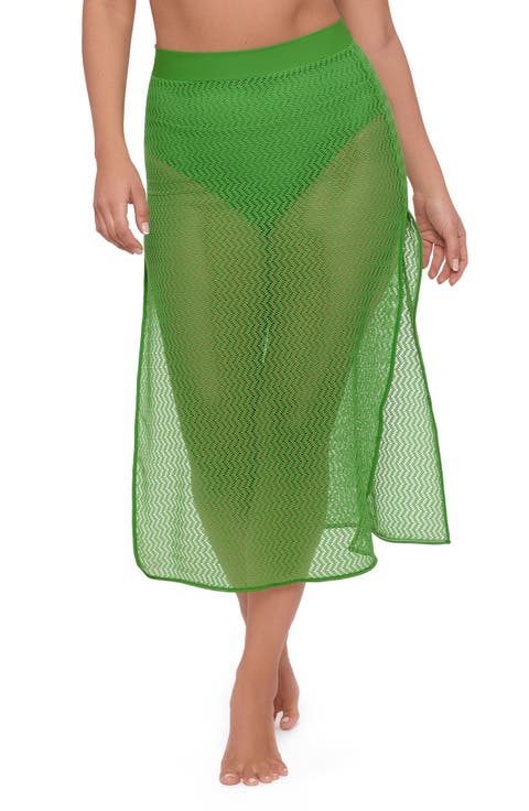 Side Slit Crochet Coverup Skirt