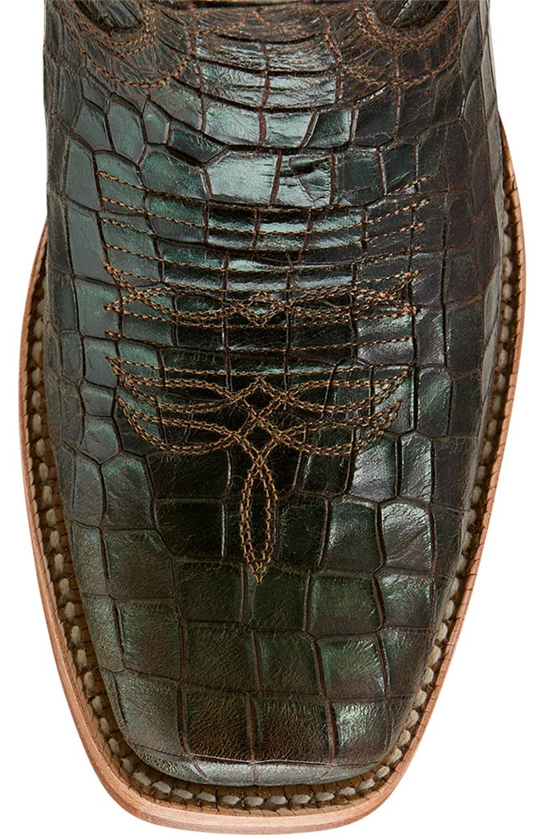 Ariat Futurity Boon Western Boot, Alternate, color, Brown Croc Print Shine