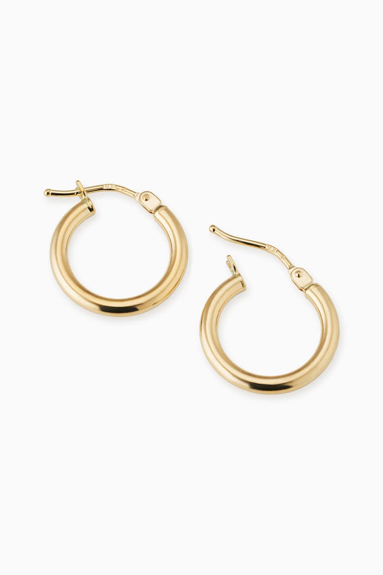 14K Yellow Gold Everything Mini Hoops, Alternate, color, Yellow Gold