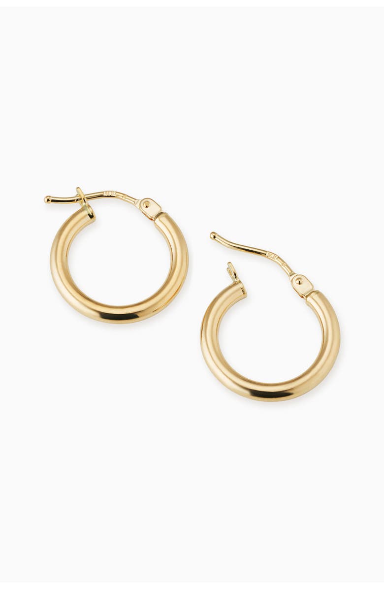 Oradina 14K Yellow Gold Everything Mini Hoops, Alternate, color, Yellow Gold