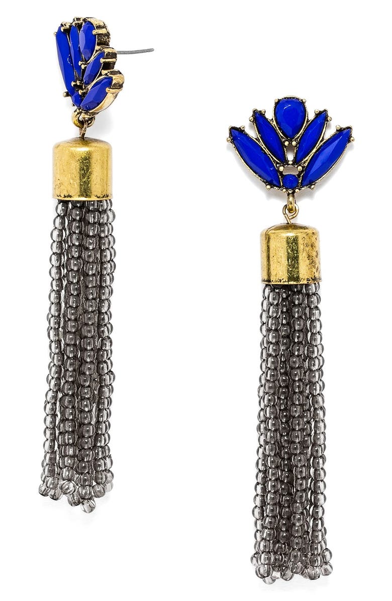 BaubleBar 'Acid' Fringe Tassel Drop Earrings, Main, color,