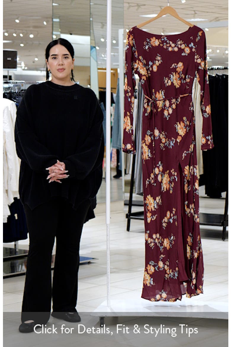 Alima Floral Long Sleeve Maxi Dress video