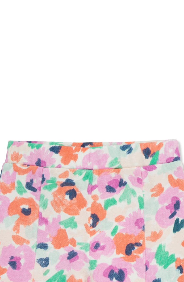 Peek Essentials Floral Cotton Top & Flare Pants Set, Alternate, color, 