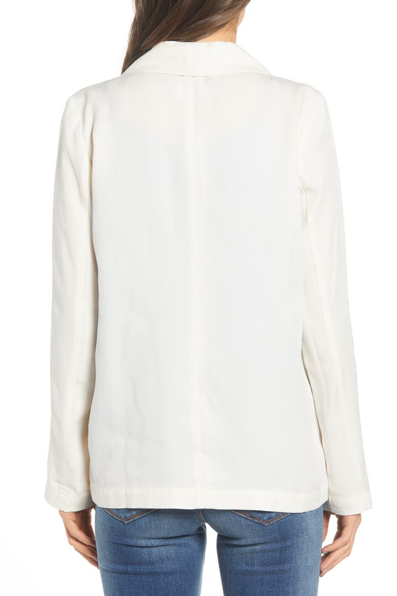 Shawl Collar Blazer, Alternate, color, IVORY EGRET