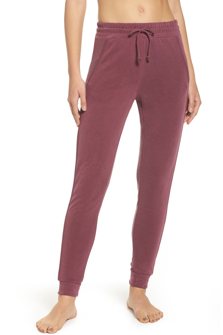 Free People FP Movement Back Into It Joggers, Main, color, WINE