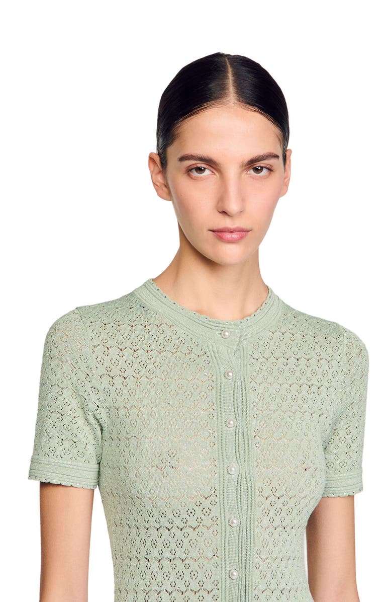 SANDRO Knit maxi dress, Alternate, color,