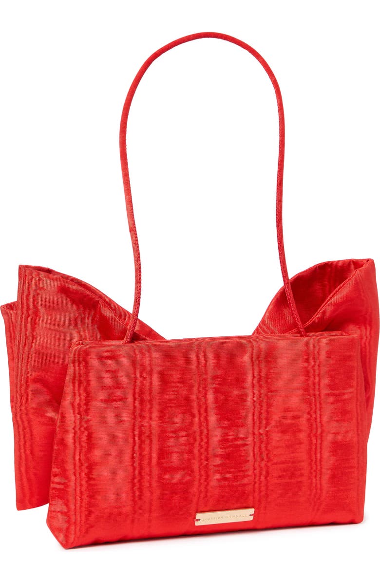Loeffler Randall Valerie Bow Clutch, Alternate, color, Red