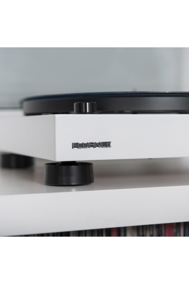 Elite HiFi Vinyl Turntable Record Player Audio Technica Cartridge, Alternate, color, Piano White