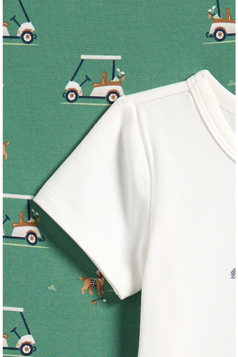 Golf Pups 3-Piece Bodysuits & Shorts Set, Alternate, color, OFF WHITE