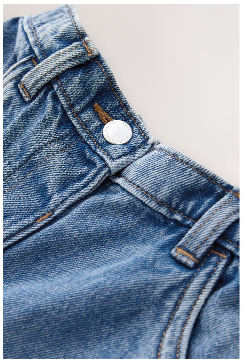 Kids' Embroidered Barrel Leg Jeans, Alternate, color, BLUE