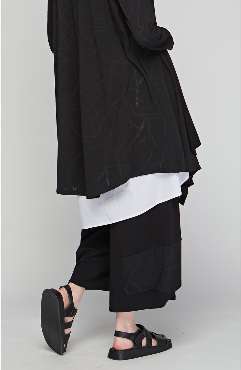 LUUKAA Viva Cotton Jersey Pants, Alternate, color, Black