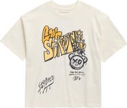 DENIM AND FLOWER Kids' Teddy Cotton Graphic T-Shirt