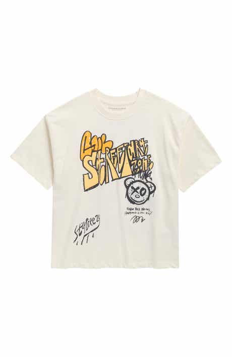 DENIM AND FLOWER Kids' Teddy Cotton Graphic T-Shirt