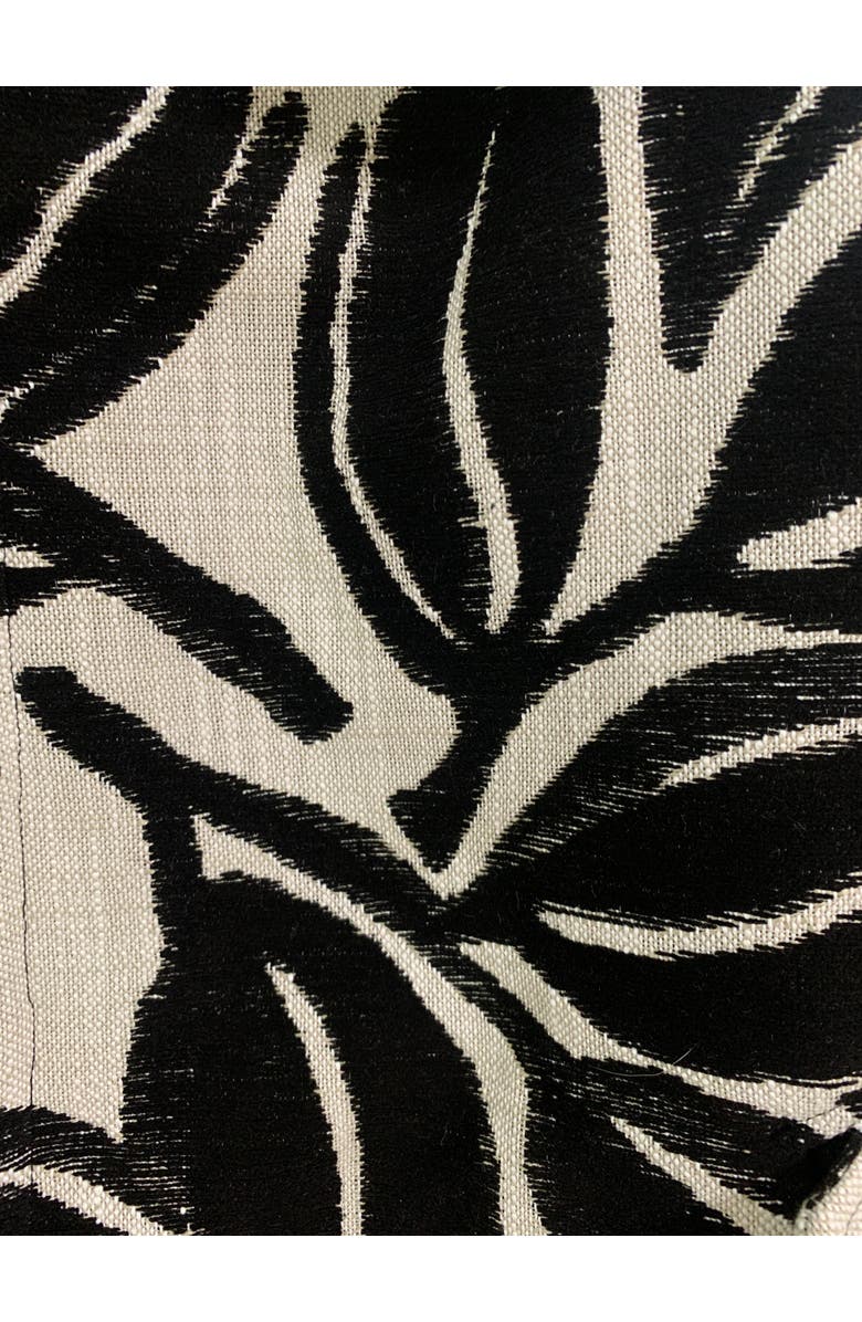 BAACAL Marlo Short Moto Trench Coat, Alternate, color, Black White Leaves