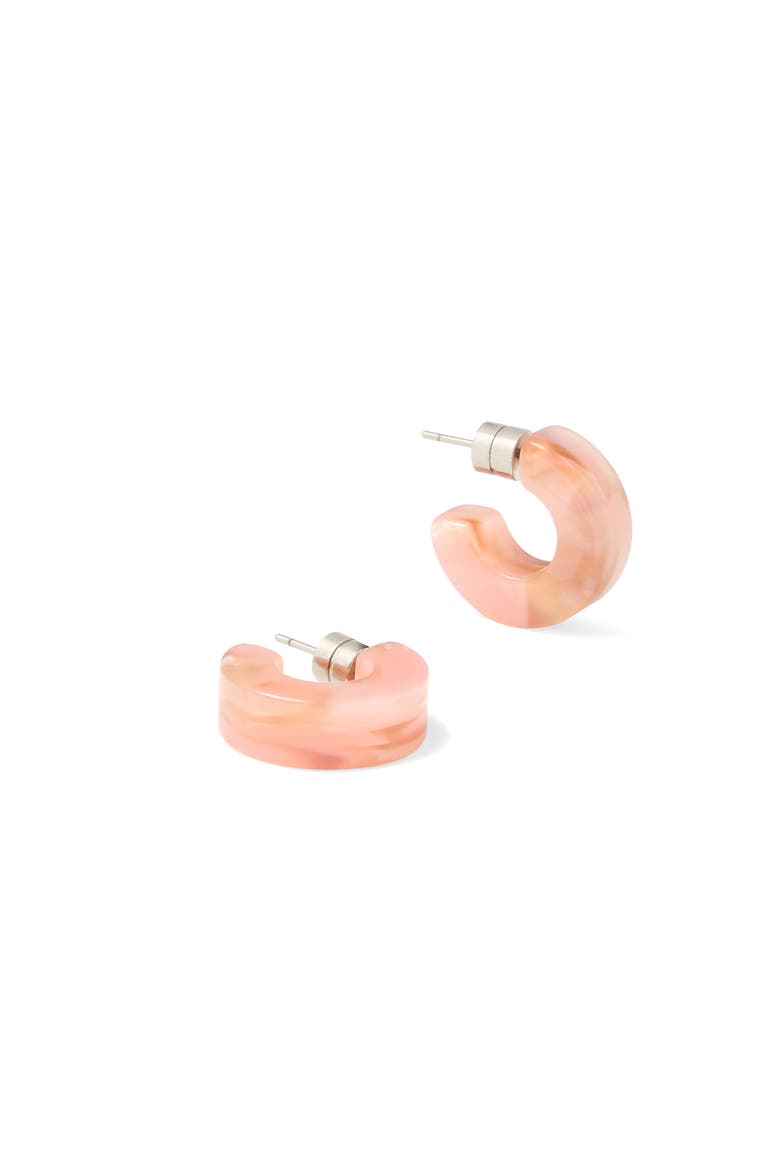 Muse Hoops, Alternate, color, Blossom