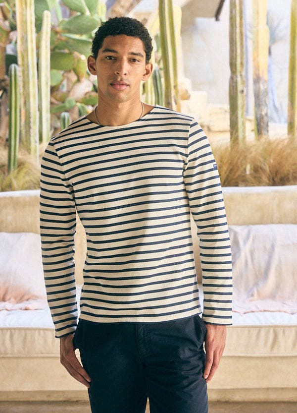 ecru/navy