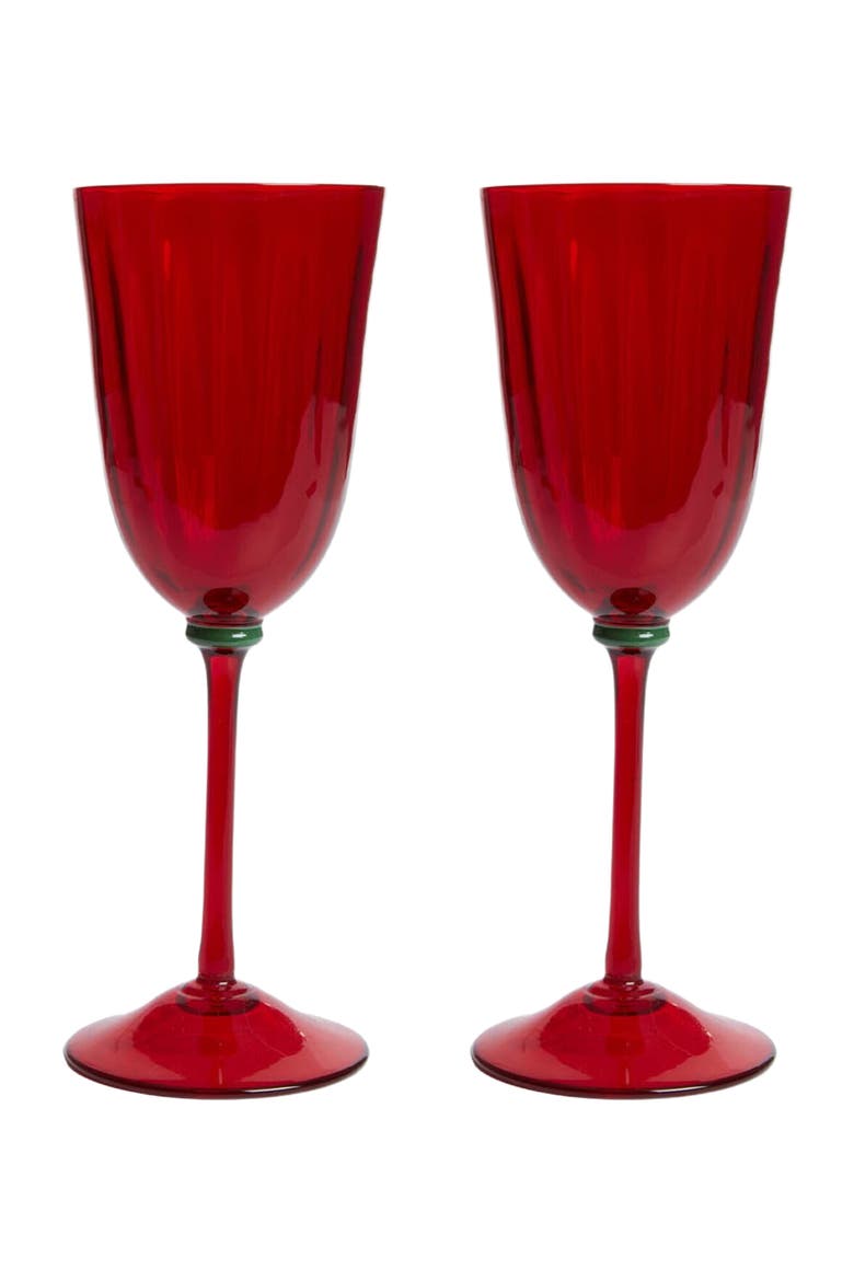 Wine Rainbow Glasses Set Of 2, Main, color, Red