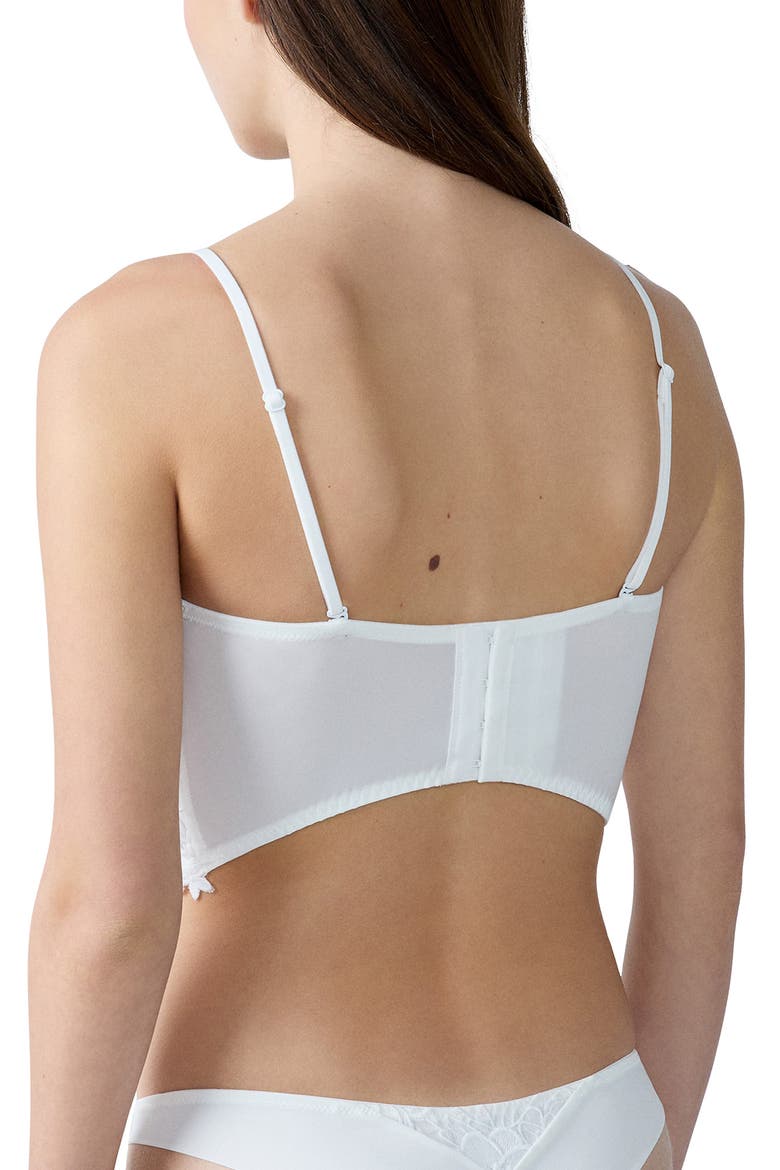 Promesse Embroidered Bustier, Alternate, color, ECRU