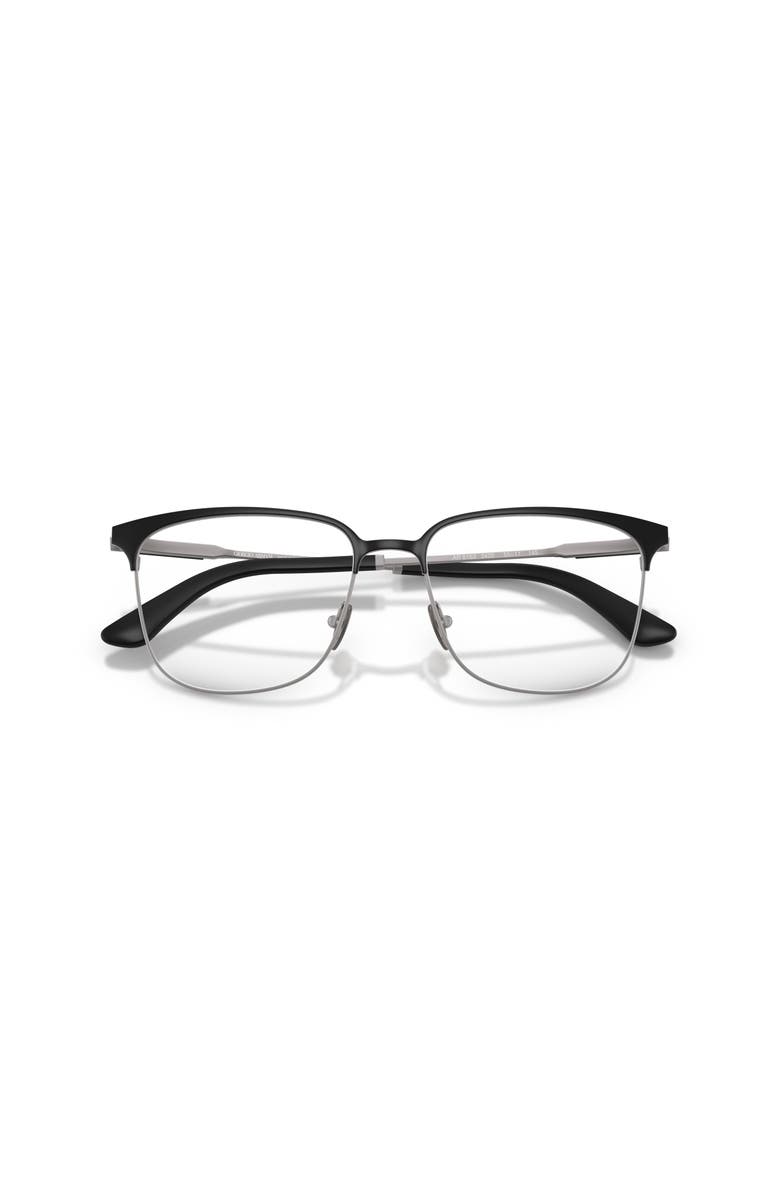 Giorgio Armani 55mm Rectangle optical glasses, Alternate, color, Black