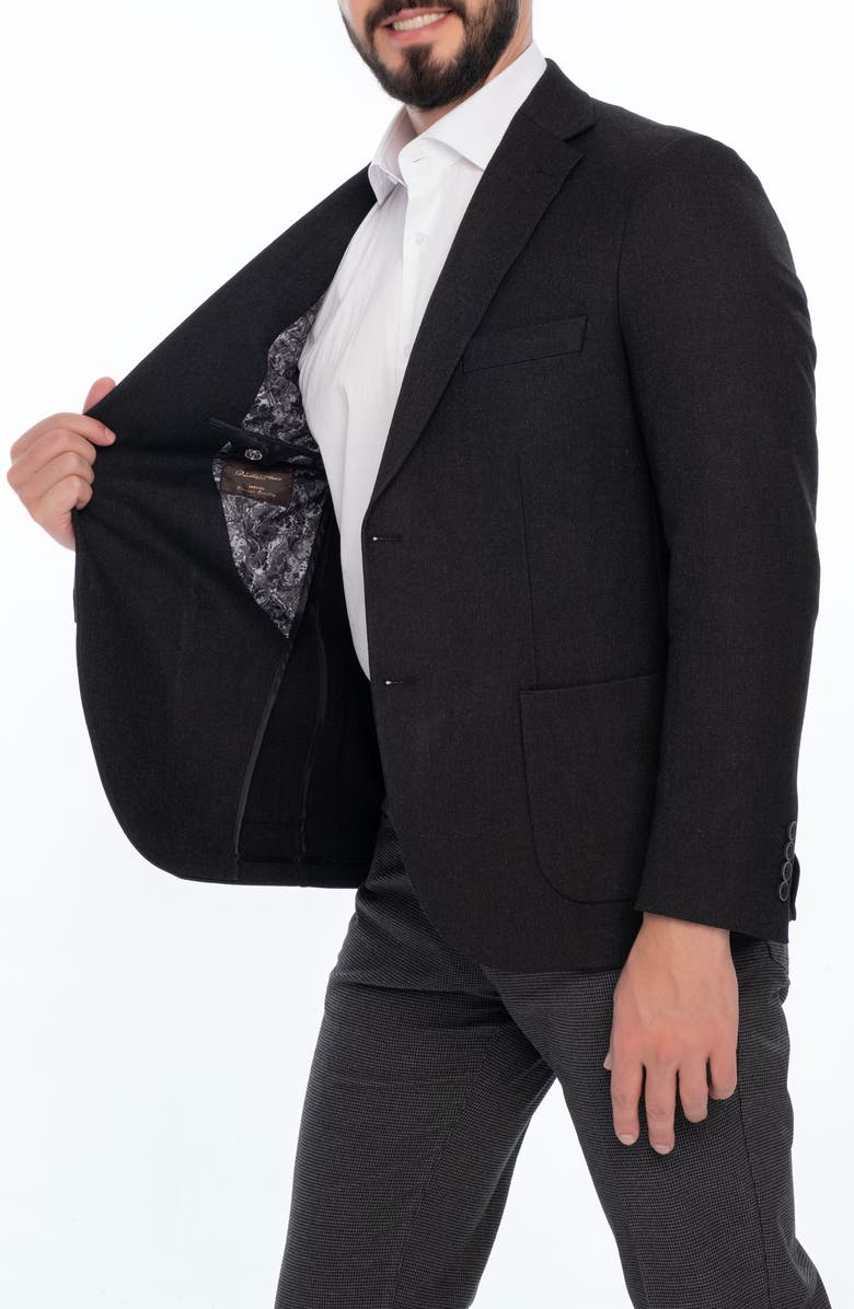 VELLAPAIS Solid Sport Coat, Alternate, color, Black