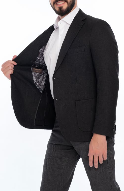 Vellapais Men's Notch Lapel Sportcoat In Black