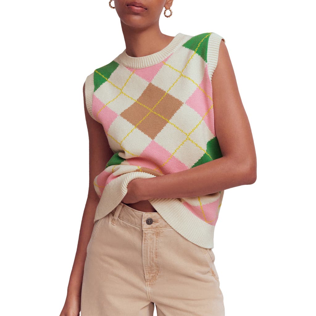 Boden Lucy Knit Cotton Sweater Vest In Multi