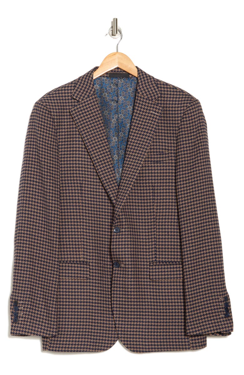 T.R. PREMIUM Houndstooth Slim Fit Blazer, Alternate, color,