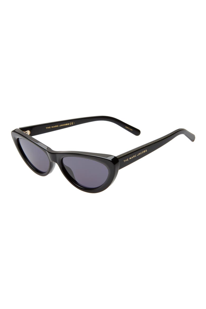 55mm Cat Eye Sunglasses, Alternate, color, BLACK/ GREY BLUE