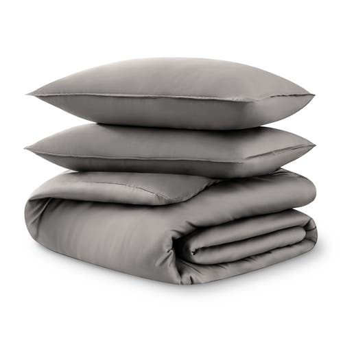 Bare Home Tencel Lyocell Duvet Cover Set In Gray